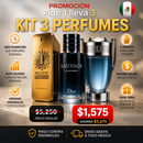 Pide 1 y Llévate 3 – Kit Premium de Perfumes para Hombre 100ml (One Million, Sauvage y Invictus) - Originales