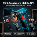 🔥 Mini Amoladora Makita 12V Inalámbrica + 2 Baterías | Potencia Profesional para Corte y Pulido