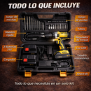Taladro Inalambrico Industrial  -- 2 baterías + maletín + accesorios